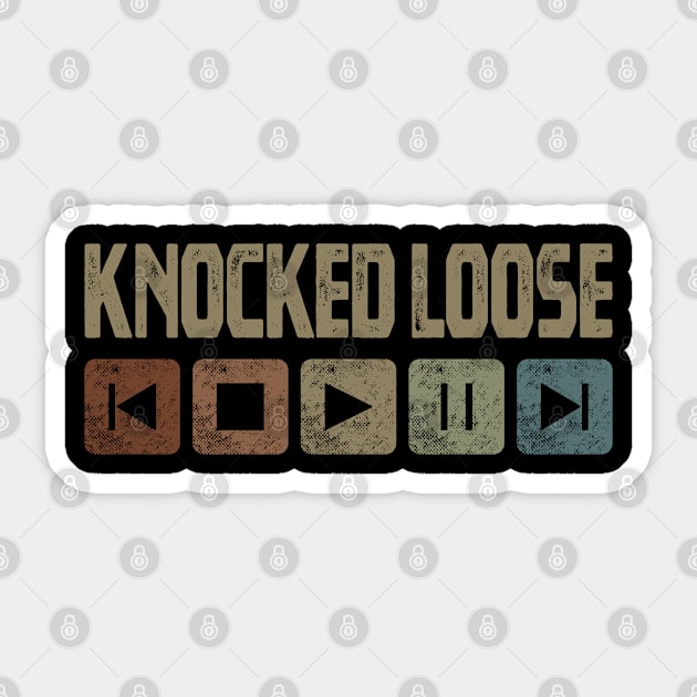 Knocked Loose Control Button Sticker by besomethingelse